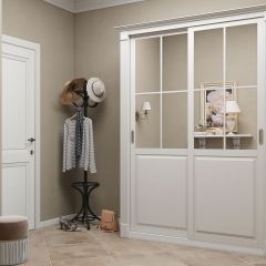 Шкаф-купе 1700 серии NEW CLASSIC K4+K4+B2+PL4 (2 ящика+F обр. штанга) профиль «Капучино» в Тарко-Сале - tarko-sale.mebel24.online | фото