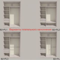 Шкаф-купе 1700 серии SILVER S3+S4+B2+PL4 (2 ящика+F обр.штанга) профиль «Серебро» в Тарко-Сале - tarko-sale.mebel24.online | фото 6