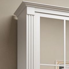 Шкаф-купе 2150 серии NEW CLASSIC K4+K4+K4+B22+PL4(по 2 ящика лев/прав+F обр.штанга) профиль «Капучино» в Тарко-Сале - tarko-sale.mebel24.online | фото 4