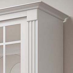 Шкаф-купе 2150 серии NEW CLASSIC K5+K5+K5+B22+PL3 (по 2 ящика лев/прав+1 штанга+1полка) профиль «Капучино» в Тарко-Сале - tarko-sale.mebel24.online | фото 4