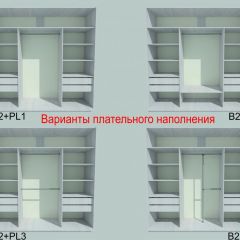 Шкаф-купе 2250 серии SILVER S3+S1+S3Z B22+PL2 (по 2 ящика лев/прав+1штанга+1 полка) профиль «Серебро» в Тарко-Сале - tarko-sale.mebel24.online | фото 6