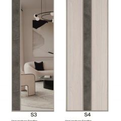 Шкаф-купе 2250 серии SILVER S5+S1+S5 B22+PL2 (по 2 ящика лев/прав+1 штанга+1 полка) профиль «Серебро» в Тарко-Сале - tarko-sale.mebel24.online | фото 11