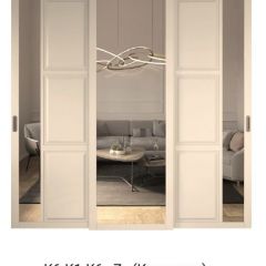 Шкаф-купе 2450 серии NEW CLASSIC K1+K1+K1+B22+PL4 (по 2 ящика лев/прав+F обр.штанга) профиль «Капучино» в Тарко-Сале - tarko-sale.mebel24.online | фото 15