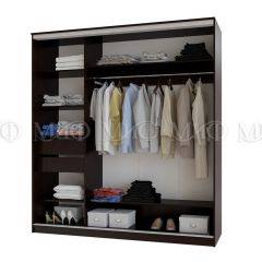 АЛЬЯНС Шкаф-купе (Дуб беленый, Венге) в Тарко-Сале - tarko-sale.mebel24.online | фото 3