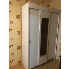 Шкаф-купе Бассо 1300 (Белый) в Тарко-Сале - tarko-sale.mebel24.online | фото 3