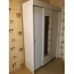 Шкаф-купе Бассо 1300 (Белый) в Тарко-Сале - tarko-sale.mebel24.online | фото 4