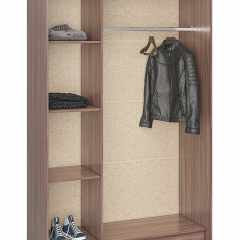 Шкаф-купе Бассо 1300 (Ясень шимо темный/светлый) в Тарко-Сале - tarko-sale.mebel24.online | фото 2