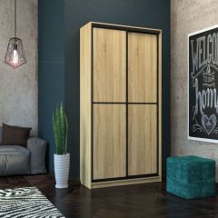 Шкаф-купе Лофт 1200 Шк12-47 (Дуб Сонома) в Тарко-Сале - tarko-sale.mebel24.online | фото