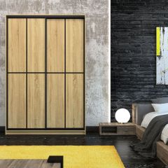 Шкаф-купе Лофт 1600 Шк16-47 (Дуб Сонома) в Тарко-Сале - tarko-sale.mebel24.online | фото
