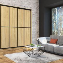 Шкаф-купе Лофт 2000 Шк20-60 (Дуб Сонома) в Тарко-Сале - tarko-sale.mebel24.online | фото