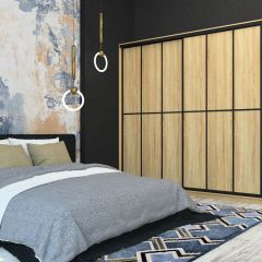 Шкаф-купе Лофт 2400 Шк24-60 (Дуб Сонома) в Тарко-Сале - tarko-sale.mebel24.online | фото