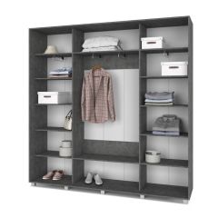 МАРТИН Шкаф-купе Камень темный (2200*450) М421 в Тарко-Сале - tarko-sale.mebel24.online | фото 2