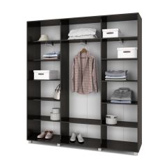 МАРТИН Шкаф-купе с зеркалами Венге (2000*450) М403 в Тарко-Сале - tarko-sale.mebel24.online | фото 2