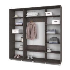 МАРТИН Шкаф-купе с зеркалом Анкор темный (2200*450) М422 в Тарко-Сале - tarko-sale.mebel24.online | фото 2