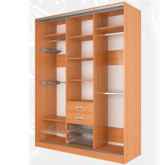 Шкаф-купе Наоми 1770 вариант 3 (Витрина/Витрина/Витрина) в Тарко-Сале - tarko-sale.mebel24.online | фото 2