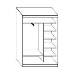 Шкаф-купе ПШ-1.10 Пегас (Венге/Дуб молочный) в Тарко-Сале - tarko-sale.mebel24.online | фото 2