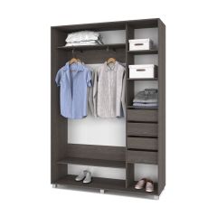 РОЛАНД Шкаф-купе Анкор темный (450*1100) Р411 в Тарко-Сале - tarko-sale.mebel24.online | фото 4