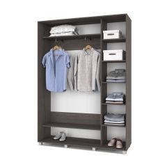 РОЛАНД Шкаф-купе Анкор темный (450*1600) Р461 в Тарко-Сале - tarko-sale.mebel24.online | фото 3