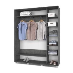 РОЛАНД Шкаф-купе Камень темный (450*1800) Р481 в Тарко-Сале - tarko-sale.mebel24.online | фото 2