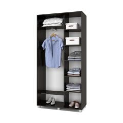 РОЛАНД Шкаф-купе с зеркалами Венге (450*1100) Р413 в Тарко-Сале - tarko-sale.mebel24.online | фото 3