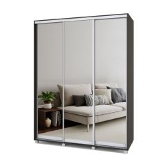 РОЛАНД Шкаф-купе с зеркалами Венге (450*1700) Р473 в Тарко-Сале - tarko-sale.mebel24.online | фото