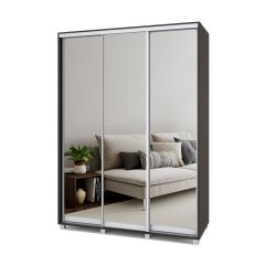 РОЛАНД Шкаф-купе с зеркалами Венге (600*1700) Р673 в Тарко-Сале - tarko-sale.mebel24.online | фото