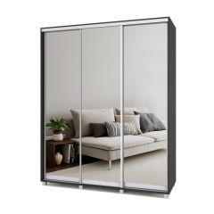 РОЛАНД Шкаф-купе с зеркалами Венге (600*1800) Р683 в Тарко-Сале - tarko-sale.mebel24.online | фото