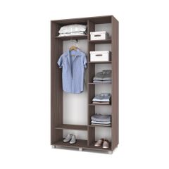 РОЛАНД Шкаф-купе с зеркалом Шимо темный (450*1100) Р412 в Тарко-Сале - tarko-sale.mebel24.online | фото 3
