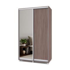 РОЛАНД Шкаф-купе с зеркалом Шимо темный (450*1300) Р432 в Тарко-Сале - tarko-sale.mebel24.online | фото 2