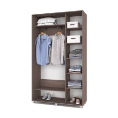 РОЛАНД Шкаф-купе с зеркалом Шимо темный (450*1300) Р432 в Тарко-Сале - tarko-sale.mebel24.online | фото 3