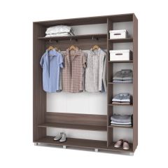 РОЛАНД Шкаф-купе с зеркалом Шимо темный (450*1800) Р482 в Тарко-Сале - tarko-sale.mebel24.online | фото 2
