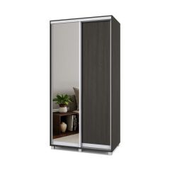 РОЛАНД Шкаф-купе с зеркалом Венге (450*1100) Р412 в Тарко-Сале - tarko-sale.mebel24.online | фото