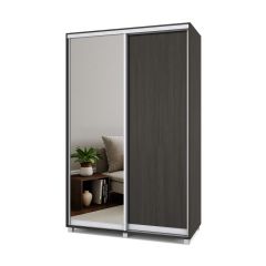 РОЛАНД Шкаф-купе с зеркалом Венге (450*1400) Р442 в Тарко-Сале - tarko-sale.mebel24.online | фото 2