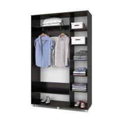 РОЛАНД Шкаф-купе с зеркалом Венге (450*1400) Р442 в Тарко-Сале - tarko-sale.mebel24.online | фото 3