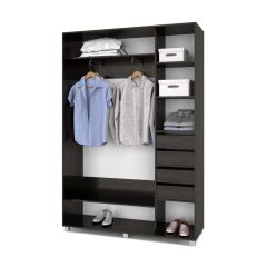 РОЛАНД Шкаф-купе с зеркалом Венге (450*1400) Р442 в Тарко-Сале - tarko-sale.mebel24.online | фото 5