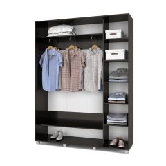РОЛАНД Шкаф-купе с зеркалом Венге (450*1700) Р472 в Тарко-Сале - tarko-sale.mebel24.online | фото 3