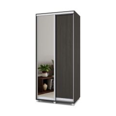 РОЛАНД Шкаф-купе с зеркалом Венге (600*1000) Р602 в Тарко-Сале - tarko-sale.mebel24.online | фото