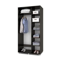 РОЛАНД Шкаф-купе с зеркалом Венге (600*1100) Р612 в Тарко-Сале - tarko-sale.mebel24.online | фото 3