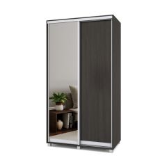 РОЛАНД Шкаф-купе с зеркалом Венге (600*1300) Р632 в Тарко-Сале - tarko-sale.mebel24.online | фото