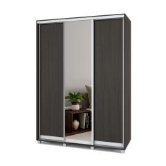 РОЛАНД Шкаф-купе с зеркалом Венге (600*1600) Р662 в Тарко-Сале - tarko-sale.mebel24.online | фото