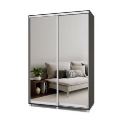 РОЛАНД Шкаф-купе с зеркалами Венге (600*1500) Р653 в Тарко-Сале - tarko-sale.mebel24.online | фото