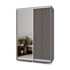 РОЛАНД Шкаф-купе зеркалом Анкор темный (600*1500) Р652 в Тарко-Сале - tarko-sale.mebel24.online | фото