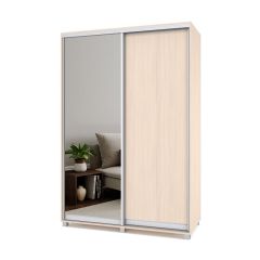 РОЛАНД Шкаф-купе зеркалом Млечный дуб (600*1500) Р652 в Тарко-Сале - tarko-sale.mebel24.online | фото