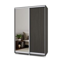 РОЛАНД Шкаф-купе с зеркалом Венге (600*1500) Р652 в Тарко-Сале - tarko-sale.mebel24.online | фото