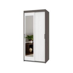 ТОМАС Шкаф-купе с зеркалом Анкор темный/светлый Т22 в Тарко-Сале - tarko-sale.mebel24.online | фото