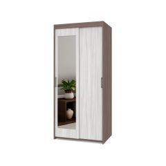 ТОМАС Шкаф-купе с зеркалом Шимо темный/светлый Т22 в Тарко-Сале - tarko-sale.mebel24.online | фото