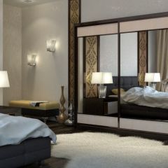 Шкаф-купе Юлия 2400 ЛДСП/Зеркало/ЛДСП (ЛДСП 1 кат.) в Тарко-Сале - tarko-sale.mebel24.online | фото