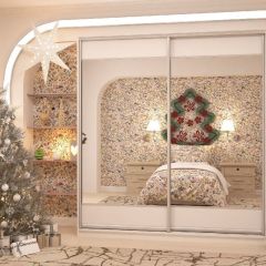 Шкаф-купе Юлия 2400 ЛДСП/Зеркало/ЛДСП (ЛДСП 1 кат.) в Тарко-Сале - tarko-sale.mebel24.online | фото 2