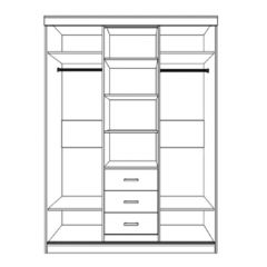 Шкаф-купе комби Юнона (1600) в Тарко-Сале - tarko-sale.mebel24.online | фото 2