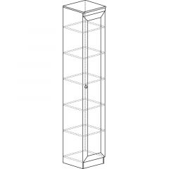 Шкаф многоцелевой №601 Инна Денвер темный в Тарко-Сале - tarko-sale.mebel24.online | фото 2